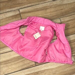Gianni Bini Pink Puffer Jacket Vibrant and Stylish